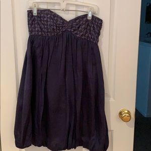 Blue cocktail homecoming dress